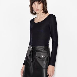 [New] Armani Exchange METALLIC JACQUARD STRETCH TOP. New with tags on.